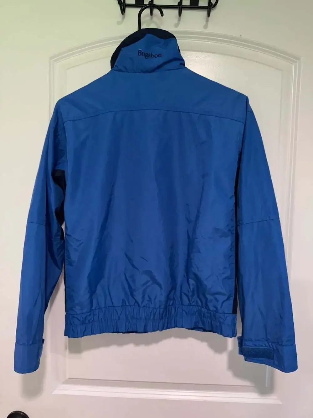Vintage Columbia Youth Blue Hooded Rain Shell Jacket Gorpcore Size Large